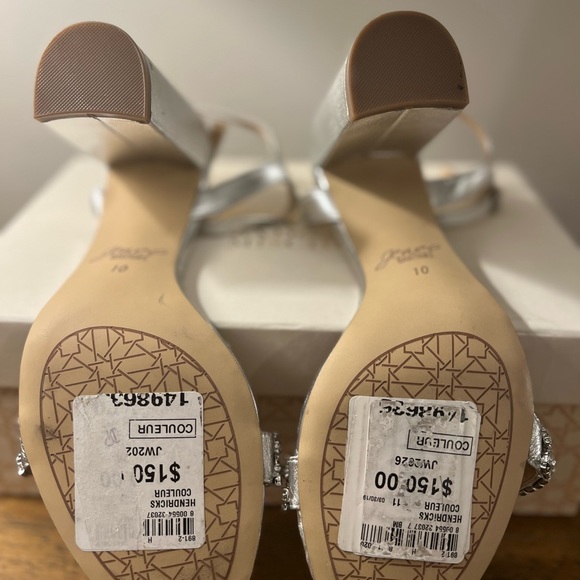 Jewel Badgley Mischka || “Hendricks” Block Heel Sandal Size 10 - Picture 10 of 11